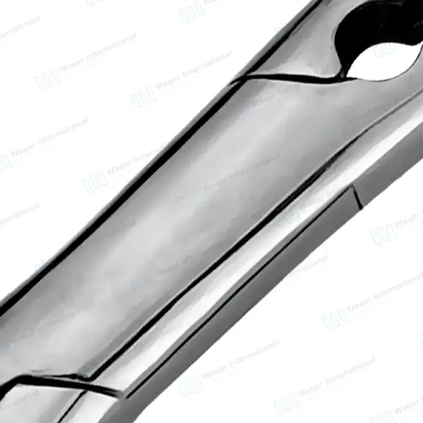 Extracting Forceps #1 with Gold Hollow Python Grip Handle - dental instruments manufactured by Waqar International, Sialkot - view 5