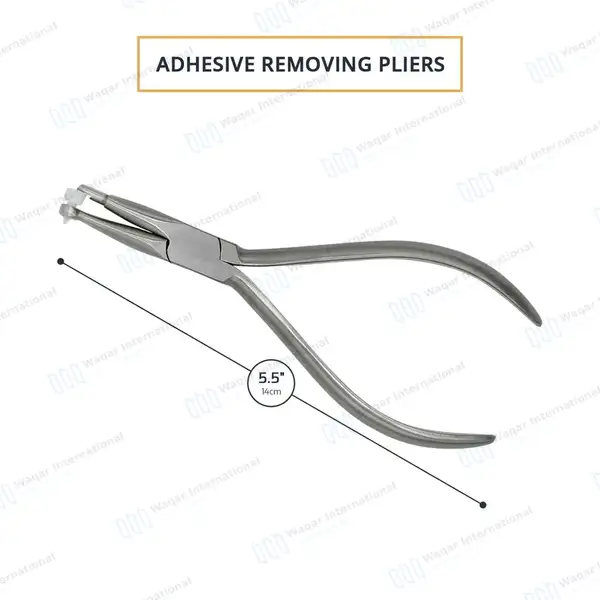 Adhesive Removing Pliers 5.5″ Dental Orthodontic Instrument - surgical instruments manufactured by Waqar International, Sialkot - view 3