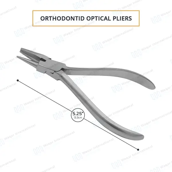 Optical Pliers 5.25″ for Helical Closing Loops & Arch Adjustments - surgical instruments manufactured by Waqar International, Sialkot - view 3