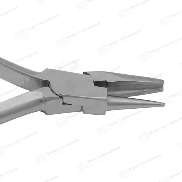 Optical Pliers 5.25″ for Helical Closing Loops & Arch Adjustments - surgical instruments manufactured by Waqar International, Sialkot - view 5