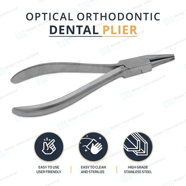 Optical Pliers 5.25″ for Helical Closing Loops & Arch Adjustments - surgical instruments manufactured by Waqar International, Sialkot - view 10