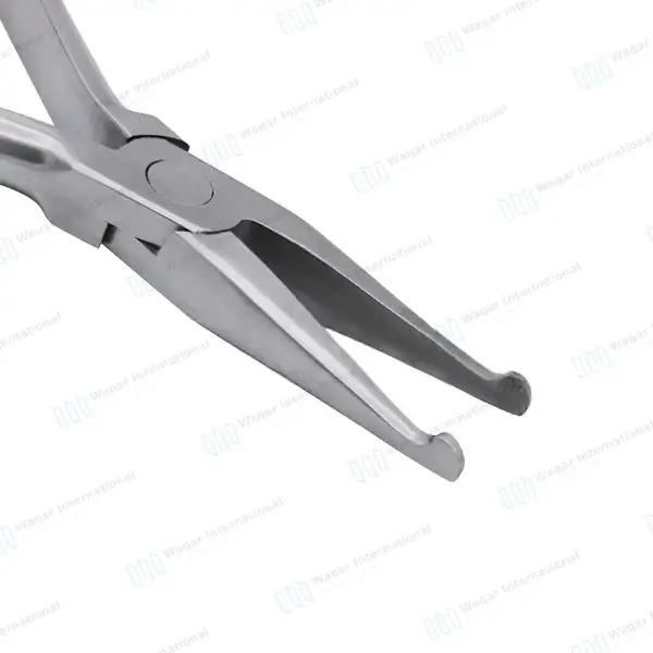How Crown Pliers 5.5″ Straight Serrated Tips - surgical instruments manufactured by Waqar International, Sialkot - view 2