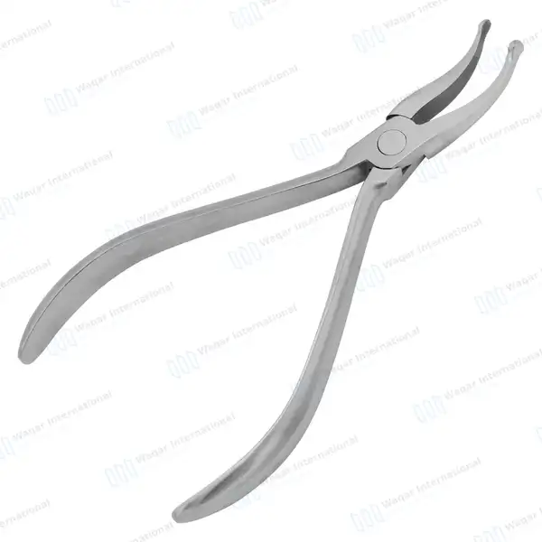 How Crown Pliers 5.5″ Curved Serrated Tips - surgical instruments manufactured by Waqar International, Sialkot - view 9