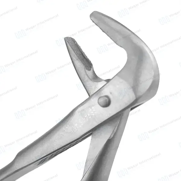 3 Pcs T/C Root Tip Extraction Forceps #845 #849 #859 Diamond Dusted Gold Handle - surgical instruments manufactured by Waqar International, Sialkot - view 3