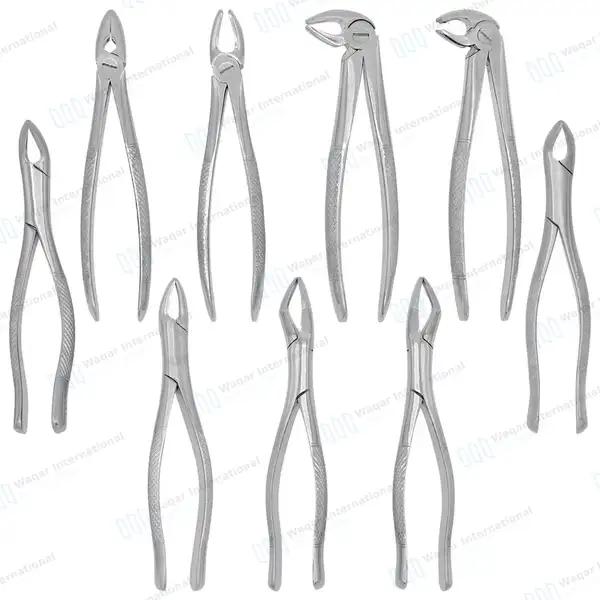 75 Pcs Oral Dental Extraction Surgery Extracting Elevators Forceps Set - surgical instruments manufactured by Waqar International, Sialkot - view 2