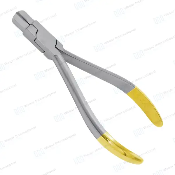 T/C Male Torquing Plier 5″ (12.7cm) Gold Handle - surgical instruments manufactured by Waqar International, Sialkot - view 2