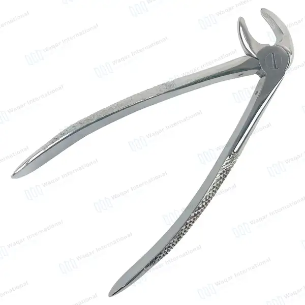 English Pattern Tooth Extraction Forceps #33V Lower Roots - surgical instruments manufactured by Waqar International, Sialkot - view 7