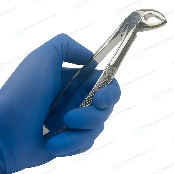 English Pattern Tooth Extraction Forceps #33V Lower Roots - surgical instruments manufactured by Waqar International, Sialkot - view 8