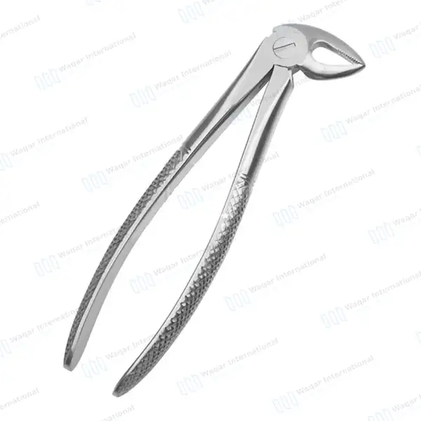 English Pattern Extraction Forceps #33 Lower Roots Serrated - surgical instruments manufactured by Waqar International, Sialkot - view 4