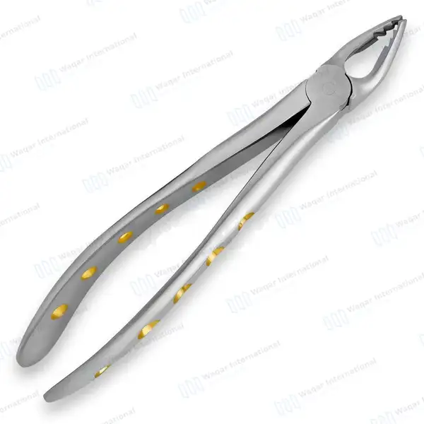ROBA Extracting Forceps #34M Upper Incisors and Cuspids Serrated Jaws - surgical instruments manufactured by Waqar International, Sialkot - view 9