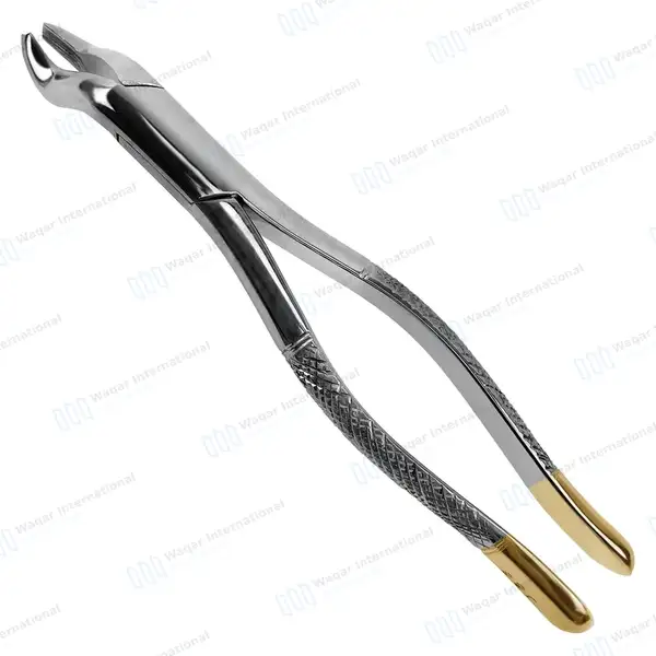 2 T/C Extracting Forceps Set #53L & #53R Upper Left & Right Molars - dental instruments manufactured by Waqar International, Sialkot - view 3