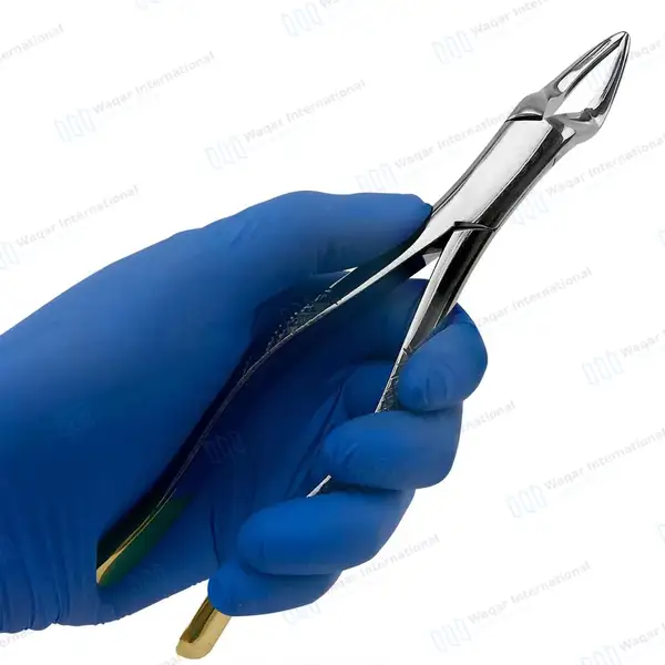 T/C Extracting Forceps #65 Upper Roots, Fragments & Incisors - dental instruments manufactured by Waqar International, Sialkot - view 8