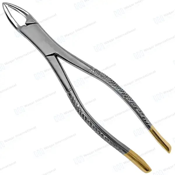 T/C Dental Extraction Forceps #150 Upper Incisors, Root Teeth - dental instruments manufactured by Waqar International, Sialkot - view 4