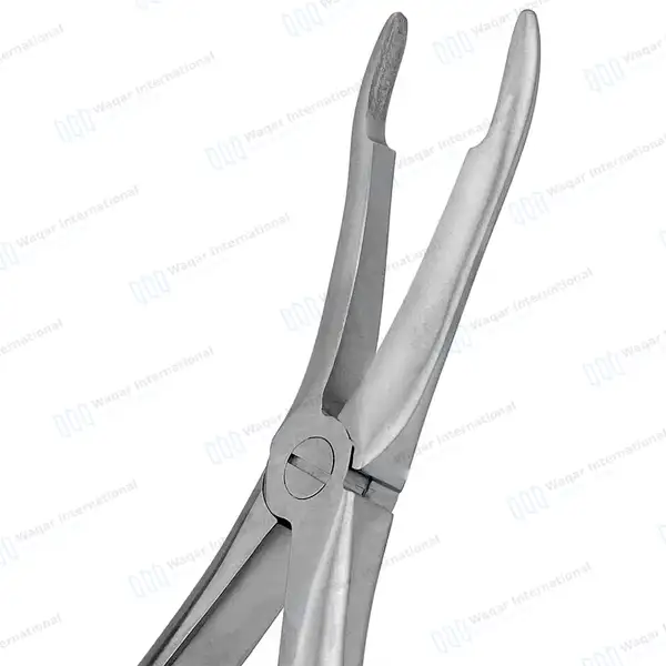 4 Pcs T/C Root Tip Extracting Forceps #845 #846 #849 #859 Diamond Dusted Gold Handle - surgical instruments manufactured by Waqar International, Sialkot - view 3