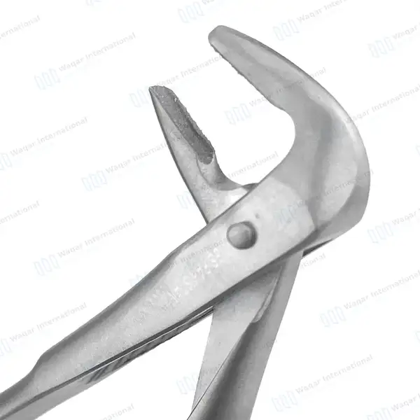 4 Pcs T/C Root Tip Extracting Forceps #845 #846 #849 #859 Diamond Dusted Gold Handle - surgical instruments manufactured by Waqar International, Sialkot - view 6