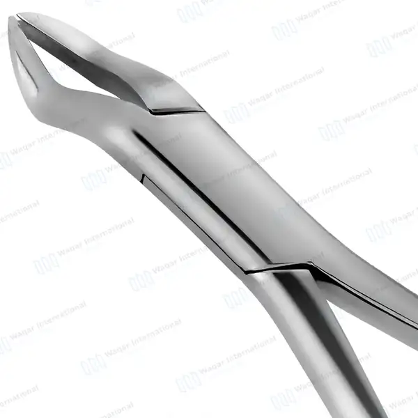 Extracting Forceps #88R 1st & 2nd Upper Molar with Gold Python Grip - dental instruments manufactured by Waqar International, Sialkot - view 4