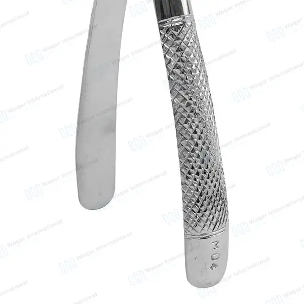 English Mead Extracting Forceps #MD4 for Lower Molars - surgical instruments manufactured by Waqar International, Sialkot - view 4