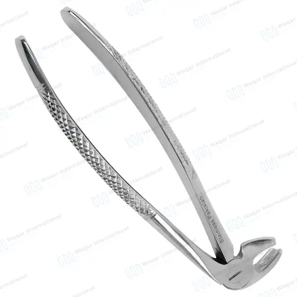 English Mead Extracting Forceps #MD4 for Lower Molars - surgical instruments manufactured by Waqar International, Sialkot - view 7