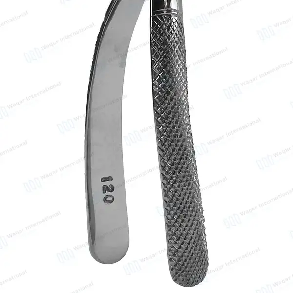 Dental Extracting Forceps #120 Witzel Upper Roots, Universal - surgical instruments manufactured by Waqar International, Sialkot - view 4