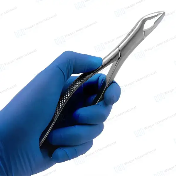 Dental Extracting Forceps #349 for Upper Incisors & Root - dental instruments manufactured by Waqar International, Sialkot - view 8