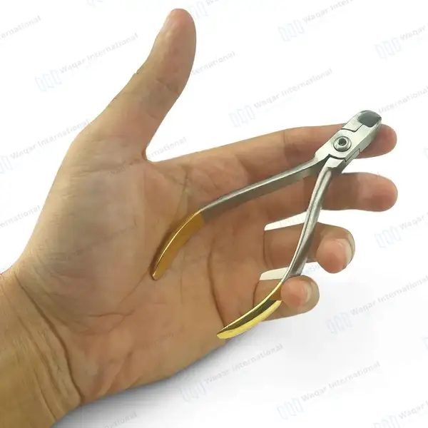 3 Pcs Orthodontic TC Hard Wire Cutter Slim Weingart Plier & Mathieu Needle Holder Set - surgical instruments manufactured by Waqar International, Sialkot - view 9