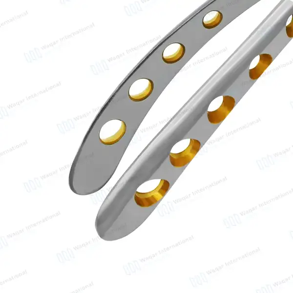Dental Extracting Forceps #F1 Diamond Dusted Gold Handle - surgical instruments manufactured by Waqar International, Sialkot - view 6