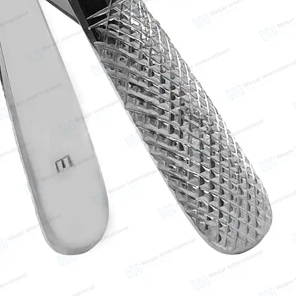 Pedo Extracting Forceps #E Upper Front Universal Mini - surgical instruments manufactured by Waqar International, Sialkot - view 4