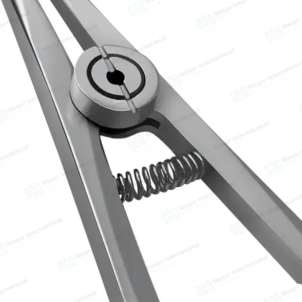 Coon Style Ligature Tying Plier 6.5″ for Wires Up to .015″ (.38 mm) - surgical instruments manufactured by Waqar International, Sialkot - view 4