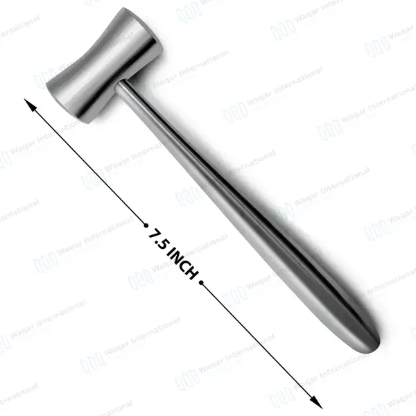 6 Pcs Sinus Lift Osteotomes & Lucae Mallet Set Straight with L-Key Adj Stops Concave - surgical instruments manufactured by Waqar International, Sialkot - view 4