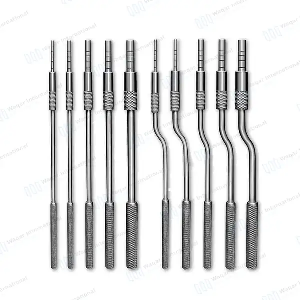 11 Pcs Sinus Osteotomes & Mead Mallet Set Straight+Angled Concave - surgical instruments manufactured by Waqar International, Sialkot - view 2