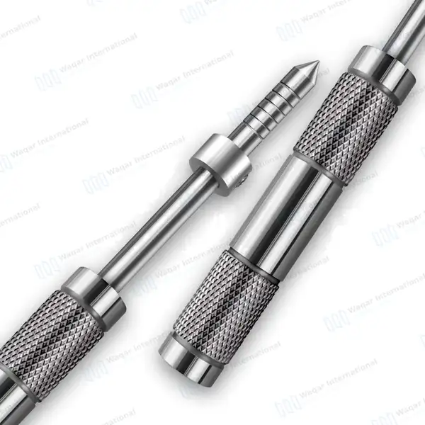 6 Pcs Bone Spreading Osteotomes Set Convex Tips Straight L-Key Stops - surgical instruments manufactured by Waqar International, Sialkot - view 7