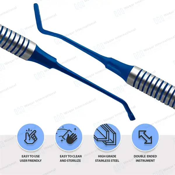 Woodson #2 Plastic Filling Instrument Titanium Coated Tips - surgical instruments manufactured by Waqar International, Sialkot - view 4