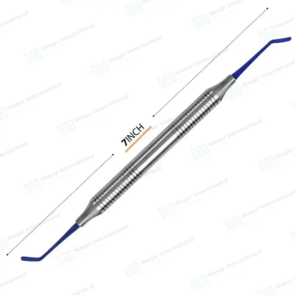 Plastic Filling Instrument #5 Titanium Coated Blue Tips - surgical instruments manufactured by Waqar International, Sialkot - view 3