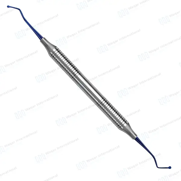 Dental Excavator 19 Titanium Coated 2mm Spoon Tips - surgical instruments manufactured by Waqar International, Sialkot - view 2