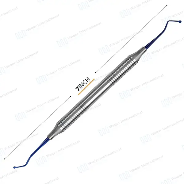 Dental Excavator 19 Titanium Coated 2mm Spoon Tips - surgical instruments manufactured by Waqar International, Sialkot - view 3