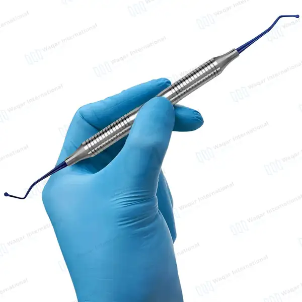 Dental Excavator 19 Titanium Coated 2mm Spoon Tips - surgical instruments manufactured by Waqar International, Sialkot - view 8