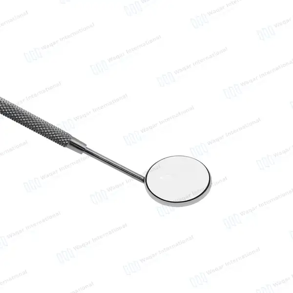 3 Pcs Front Surface Mouth Mirror #5 with Handle - surgical instruments manufactured by Waqar International, Sialkot - view 5