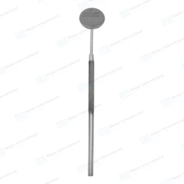 6 Pcs Front Surface Mouth Mirror Set #5 with Handle - surgical instruments manufactured by Waqar International, Sialkot - view 7