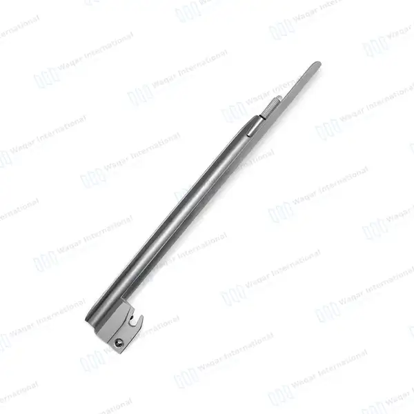 Miller Blade #3 with Conventional Laryngoscope Medium Handle - surgical instruments manufactured by Waqar International, Sialkot - view 2
