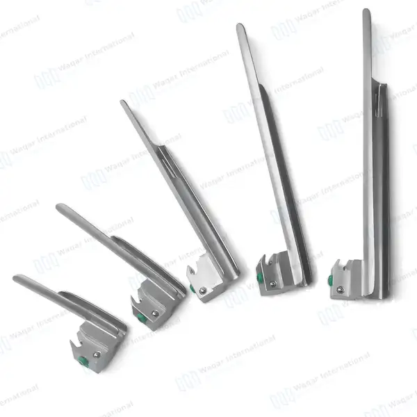 6 Pcs Miller Fiber Optic Laryngoscope Set – Reusable - surgical instruments manufactured by Waqar International, Sialkot - view 5
