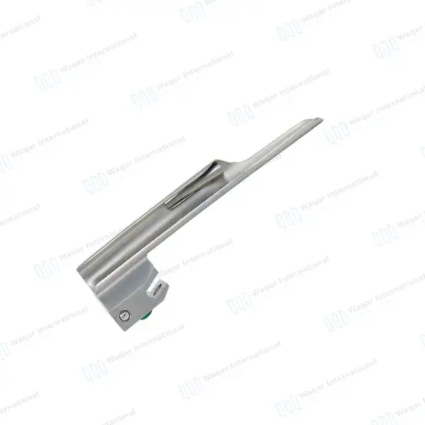 Fiber Optic Miller Blade #1 with Laryngoscope Medium Handle - surgical instruments manufactured by Waqar International, Sialkot - view 2