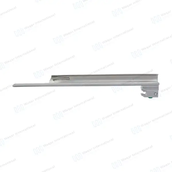 Fiber Optic Miller Blade #2 with Laryngoscope Medium Handle - surgical instruments manufactured by Waqar International, Sialkot - view 2
