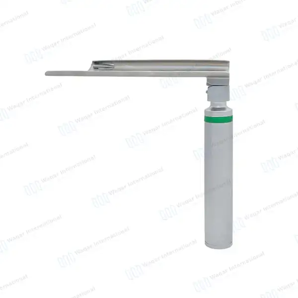 Fiber Optic Miller Blade #2 with Laryngoscope Medium Handle - surgical instruments manufactured by Waqar International, Sialkot - view 8