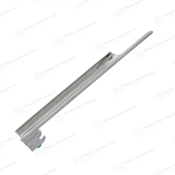 Fiber Optic Miller Blade #4 with Laryngoscope Medium Handle - surgical instruments manufactured by Waqar International, Sialkot - view 2