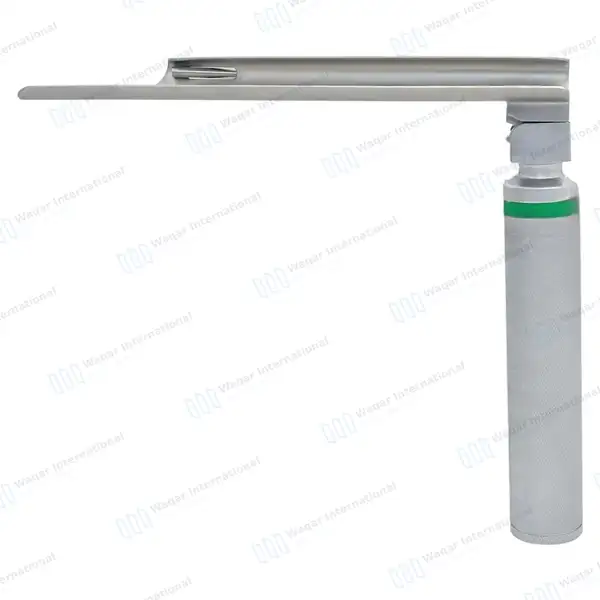 Fiber Optic Miller Blade #4 with Laryngoscope Medium Handle - surgical instruments manufactured by Waqar International, Sialkot - view 9