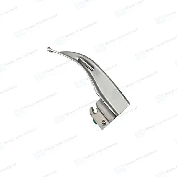 Macintosh Fiber Optic Laryngoscope Blade #1 Anesthesia Intubation - surgical instruments manufactured by Waqar International, Sialkot - view 2
