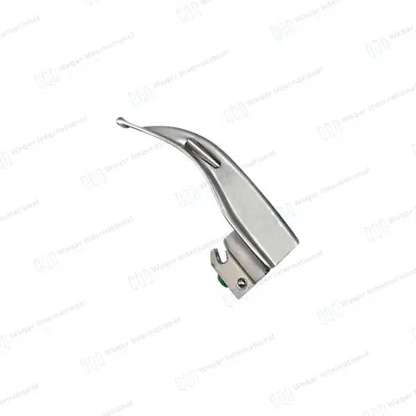 Macintosh Blade #0 with Fiber Optic Laryngoscope Medium Handle - surgical instruments manufactured by Waqar International, Sialkot - view 2