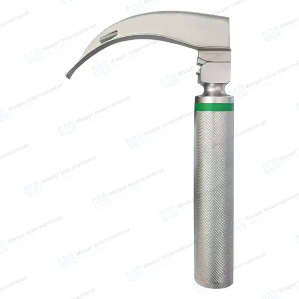 Macintosh Blade #1 with Fiber Optic Laryngoscope Medium Handle - surgical instruments manufactured by Waqar International, Sialkot - view 9
