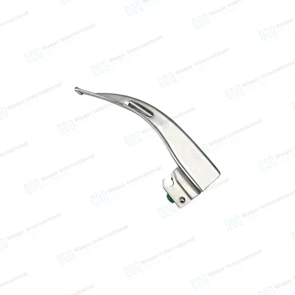 Macintosh Blade #2 with Fiber Optic Laryngoscope Medium Handle - surgical instruments manufactured by Waqar International, Sialkot - view 2