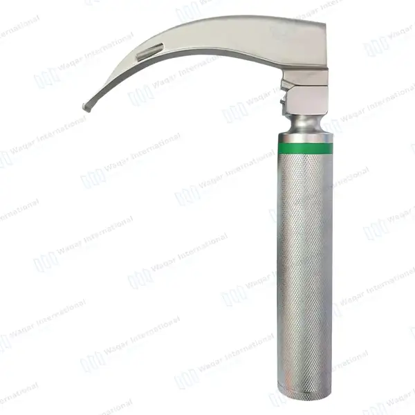 Macintosh Blade #2 with Fiber Optic Laryngoscope Medium Handle - surgical instruments manufactured by Waqar International, Sialkot - view 9